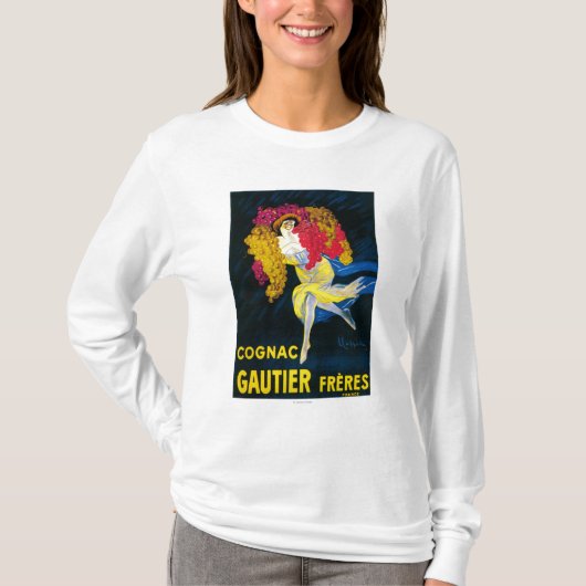 コニャックGautier昇進のPosterFrance Tシャツ (正面)
