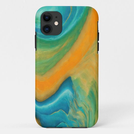 「コニル」。抽象芸術カラフルブレンド Case-Mate iPhoneケース (裏面)