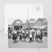 コニーアイランドのポニー乗り物、1904年 ポストカード (正面/裏面)