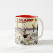 コニーアイランドウォーターカーニバル, 1898 - ツートーンマグカップ (正面右)