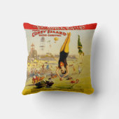 コニーアイランドサイドショーポスター クッション (裏面)