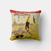 コニーアイランドサイドショーポスター クッション (正面)