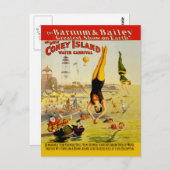 コニーアイランドサイドショーポスター ポストカード (正面/裏面)