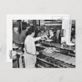 コニーアイランドネイサンのホットドッグスタンド ポストカード (正面/裏面)