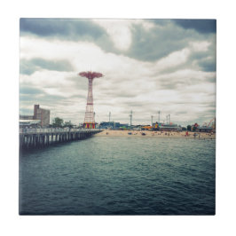 コニーアイランドビーチパノラマ タイル