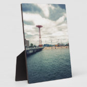 コニーアイランドビーチパノラマ フォトプラーク (側面)