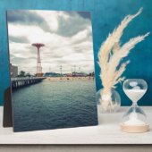 コニーアイランドビーチパノラマ フォトプラーク (側面)