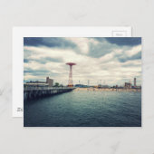 コニーアイランドビーチパノラマ ポストカード (正面/裏面)