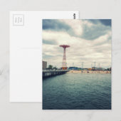 コニーアイランドビーチパノラマ ポストカード (正面/裏面)