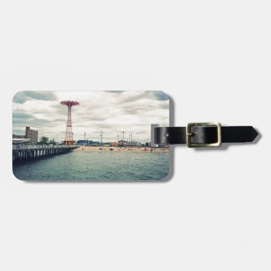 コニーアイランドビーチパノラマ ラゲッジタグ (正面横)