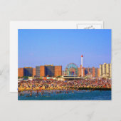 コニーアイランドビーチ- NYCポストカード ポストカード (正面/裏面)