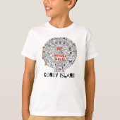 コニーアイランドブルックリンニューヨークシティフェリスホイール Tシャツ (正面)