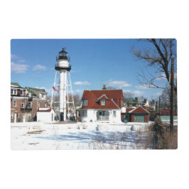 コニーアイランドライトハウスニューヨークランチョンマット ラミネート プレート