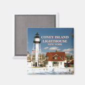 コニーアイランドライトハウスニューヨーク マグネット (正面/裏面)
