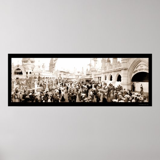 コニーアイランドルナパーク写真1903 ポスター (正面)