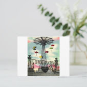 コニーアイランドルーナパークブルックリンny ポストカード (スタンド正面)