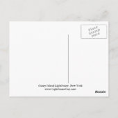 コニーアイランド灯台、ニューヨーク ポストカード (裏面)