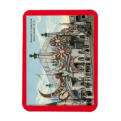 コニーアイランド、ルナパーク入り口、ヴィンテージ マグネット (縦)