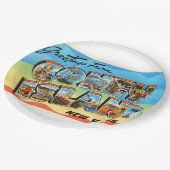 コニーアイランド#2ニューヨークNY古い旅行記念品 ペーパープレート (アングル)