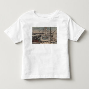 コニーアイランド、NY - Schutesの乗車を撃って下さい トドラーTシャツ