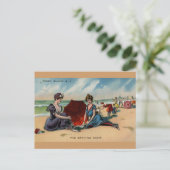 コニーアイランドNY 1909ビーチシーン ポストカード (スタンド正面)