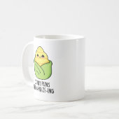 コニーパンはトウモロコシのパンおもしろいである コーヒーマグカップ (正面左)