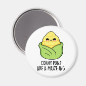 コニーパンはトウモロコシのパンおもしろいである マグネット (正面/裏面)