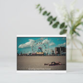 コニー島からの挨拶！ ポストカード (スタンド正面)