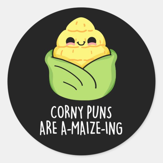 コニー・パンは、トウモロコシおもしろい・プン・ダークBG ラウンドシール (正面)