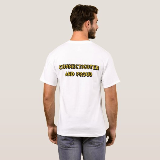 コネクタと誇りを持ったシンプルシャツ Tシャツ (裏面フル)