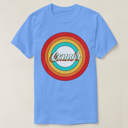 コネクタ名シャツヴィンテージ円 Tシャツ (デザイン正面)