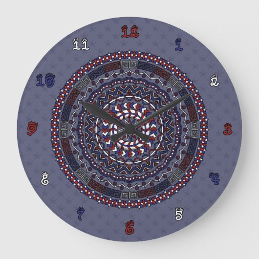 コネクテッドインディペンデンスデイクロック ラージ壁時計 (正面)