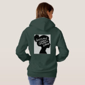 コネクテッド、権限インスパイア、 - やる気を起こさせる パーカ (裏面フル)