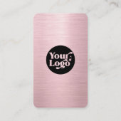 コネクトメタルバラ金ゴールドQRコードソーシャルメディア 名刺 (裏面)