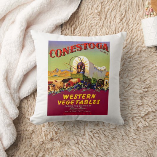 コネストガウェスタン野菜 クッション (ブランケット)