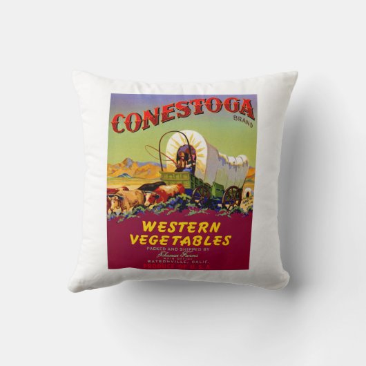 コネストガウェスタン野菜 クッション (裏面)
