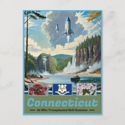 コネチカットのシュレアル・スプレンダー：Keepsake ポストカード (正面)