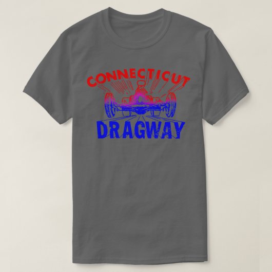 コネチカットのドラグウェイ Tシャツ (デザイン正面)
