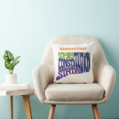 コネチカットのニックネームワードアート クッション (椅子)