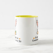 コネチカットのバニーは私をマグ愛します ツートーンマグカップ (中央)