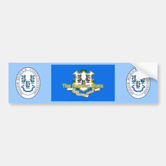 コネチカットのバンパーステッカー バンパーステッカー (正面)