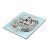 コネチカットのライトハウスタイル タイル (側面)