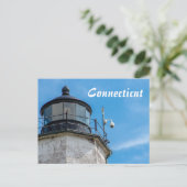 コネチカットのライトハウス写真カード ポストカード (スタンド正面)