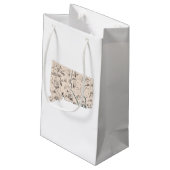 コネチカットのヴィンテージの写真の地図のギフトバッグ スモールペーパーバッグ (裏面アングル)