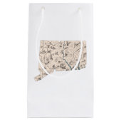 コネチカットのヴィンテージの写真の地図のギフトバッグ スモールペーパーバッグ (正面)