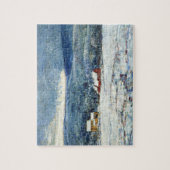 コネチカットの丘の冬(Childe Hasssam) ジグソーパズル (縦)