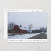 コネチカットの冬 ポストカード (正面/裏面)