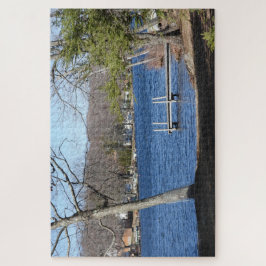 コネチカットの名勝レイクビュー ジグソーパズル