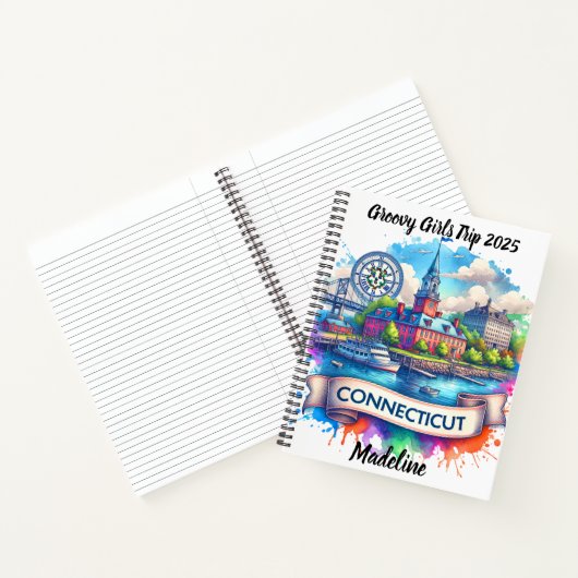 コネチカットの風光明媚なウォーターフロントを探索する ノートブック (内部)