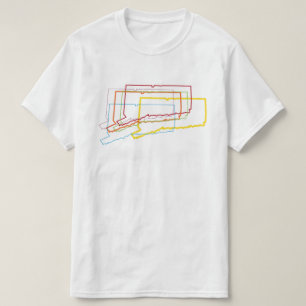 コネチカットぼやけプライド Tシャツ